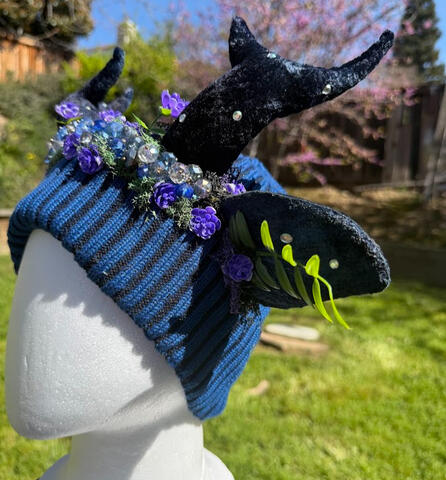 Antlers are poseable, ears are pierceable &amp; bendable. Beanie is lined on the inside with a soft black plush fleece.