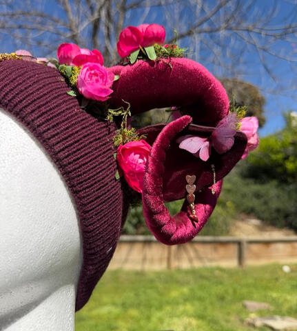 Beanie has inner plush lining for xtra comfort. *This beanie is NOT waterproof due to the delicate nature of the silk butterflies. Silk butterflies by Uniqdots on Etsy!